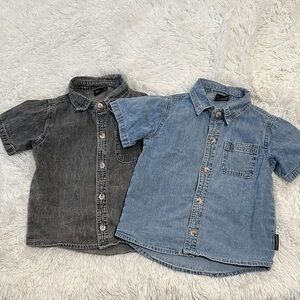 🦆Bundle of 2 Little Bipsy Denim Button Up Shirts
